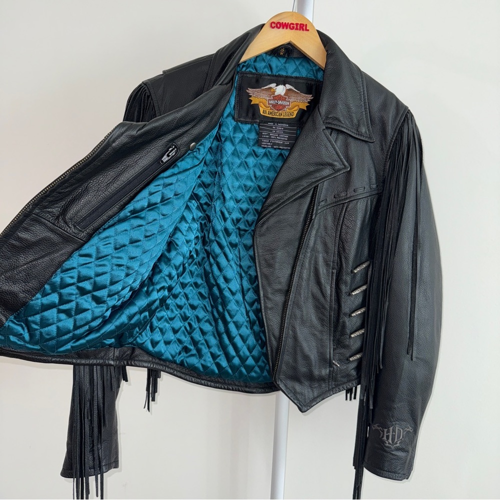 Harley-Davidson black leather jacket size S